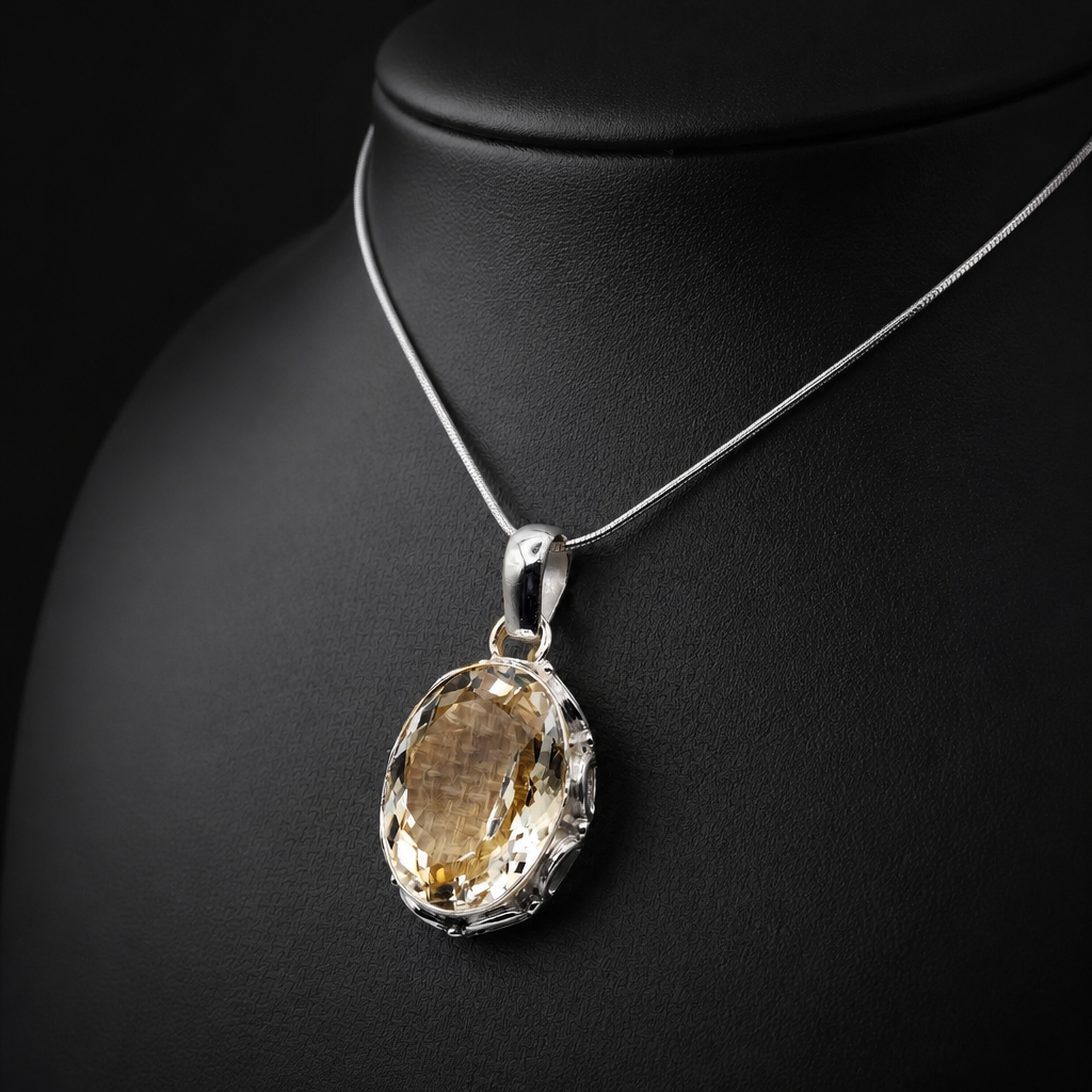 Citrine Pendant Necklace — Club925 Archive product photograph