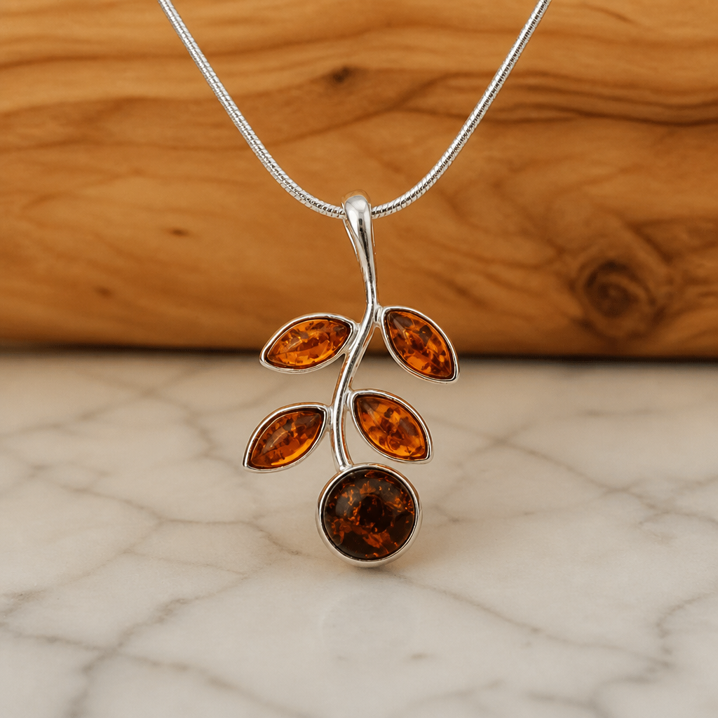 Amber Berry Branch Pendant — Club925 Archive product photograph