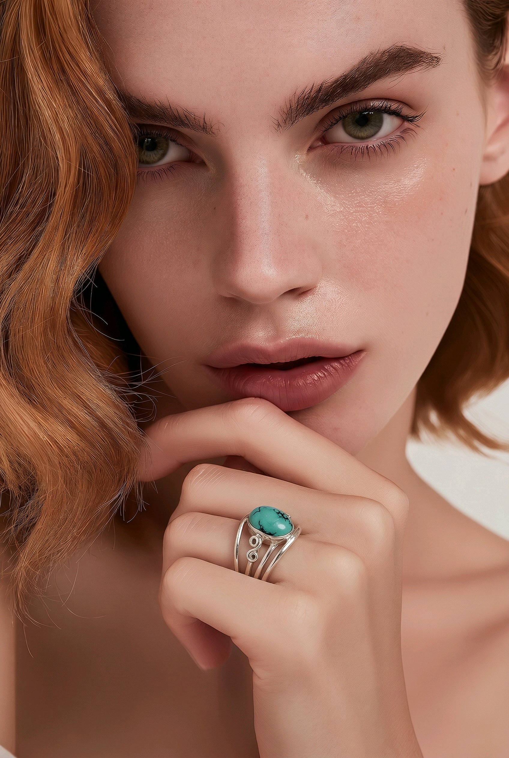 Turquoise Ring • Oval Bypass — Club925 Archive product photograph