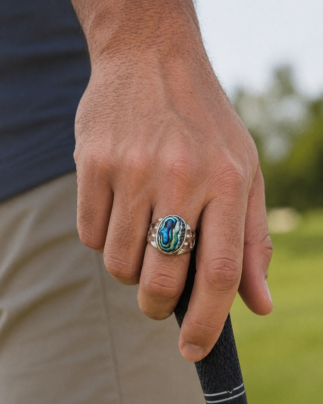 Abalone Shell Statement Ring — Club925 Archive product photograph
